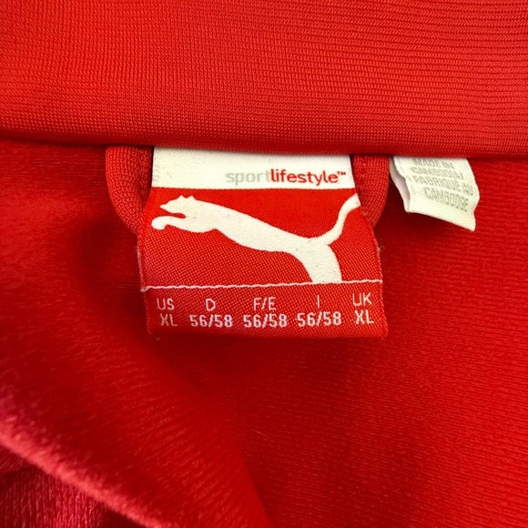 PUMA Men's T7 Track Suit Red and White Size XL - Picture 6 of 14